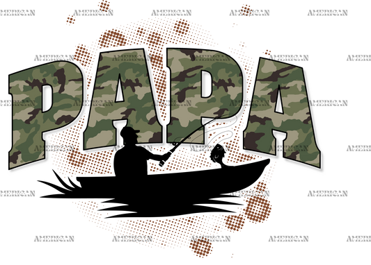 Papa Fishing DTF Transfer
