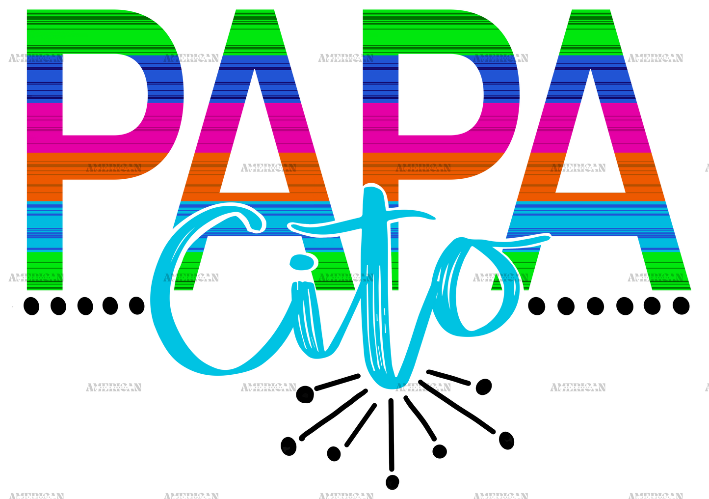 Papa Cita Dots Dtf Transfer