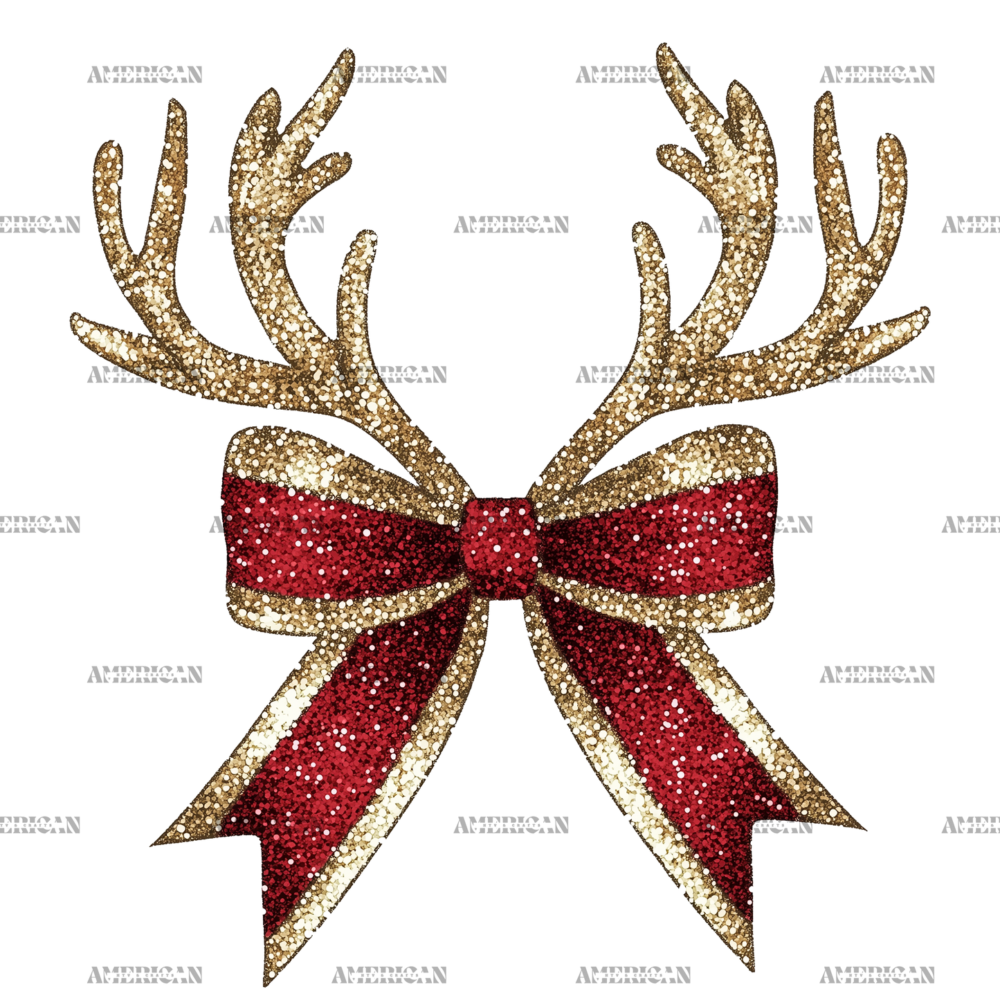 Reindeer Bow-5 DTF Transfer