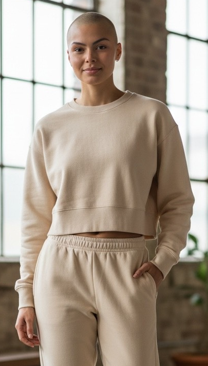 Women’s Crop Top Sweatshirts By American & Co
