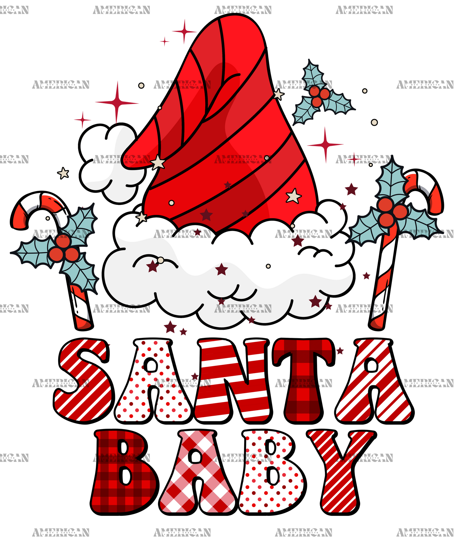 Santa-Baby-1 DTF Transfer