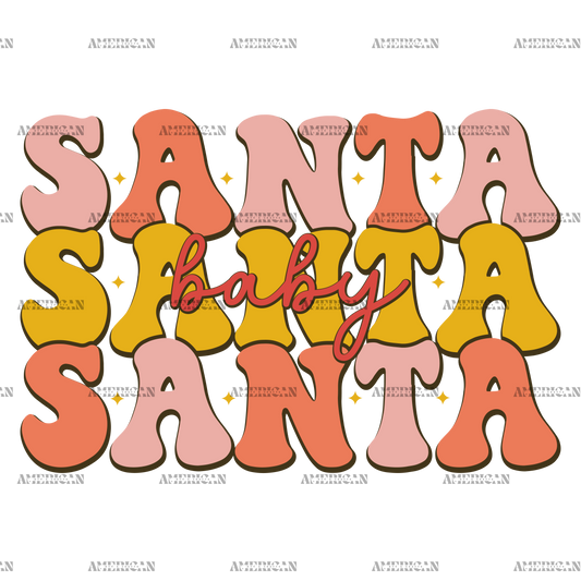 Santa-Baby-3 DTF Transfer