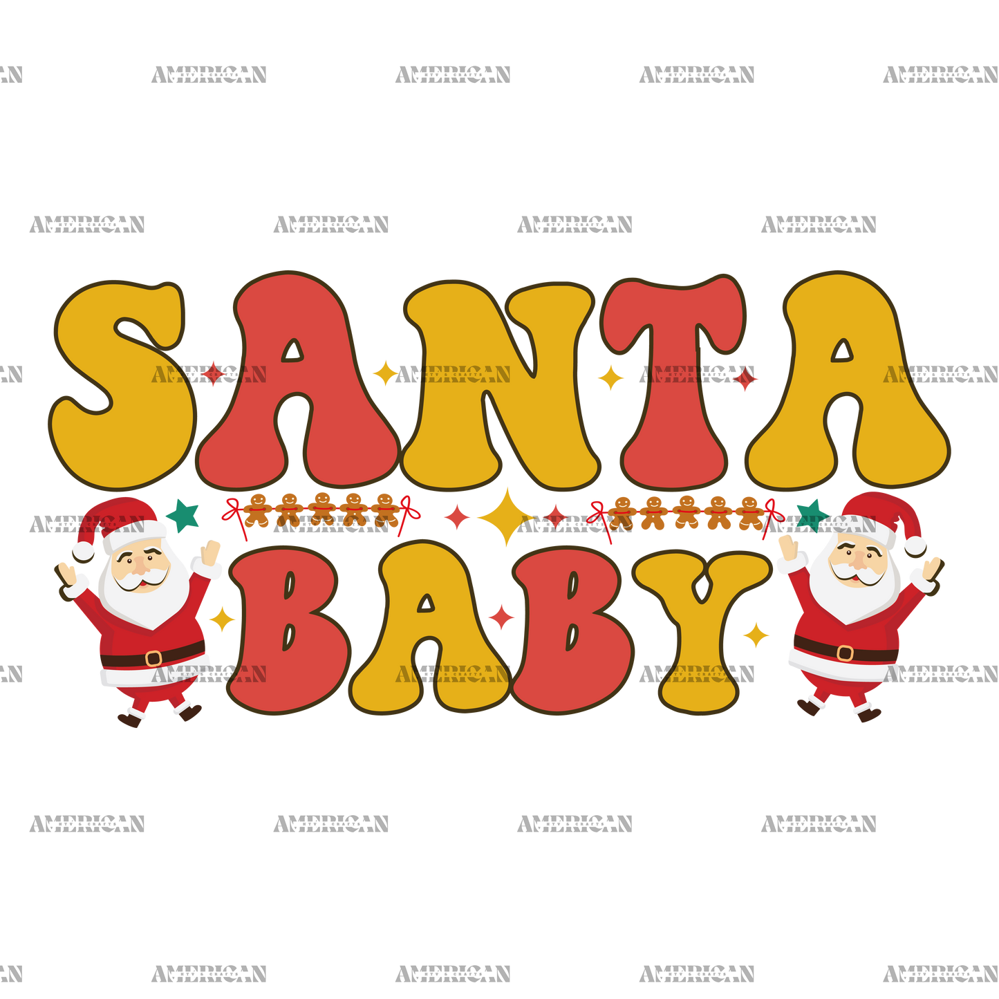 Santa-Baby-6 DTF Transfer