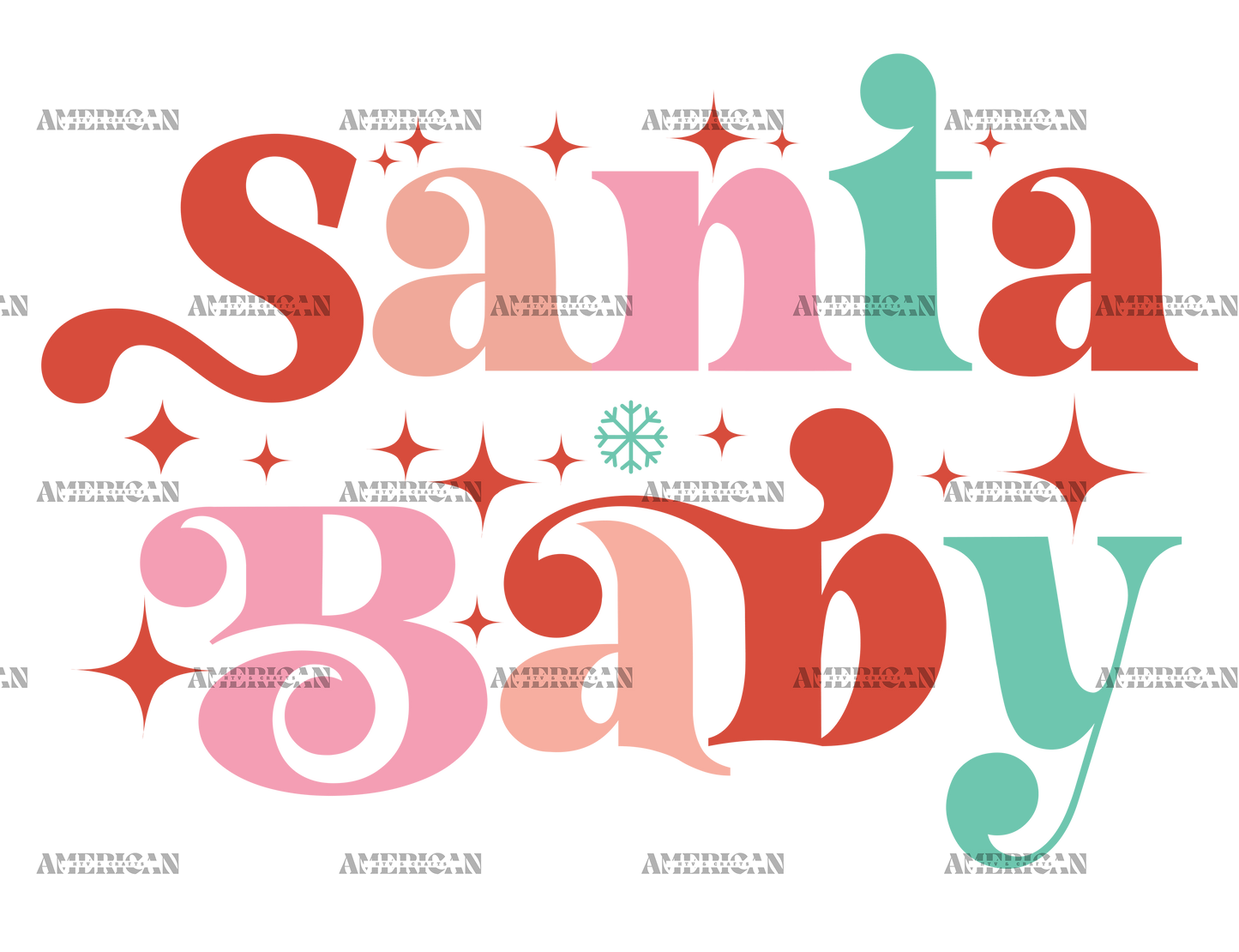 Santa-Baby-7 DTF Transfer