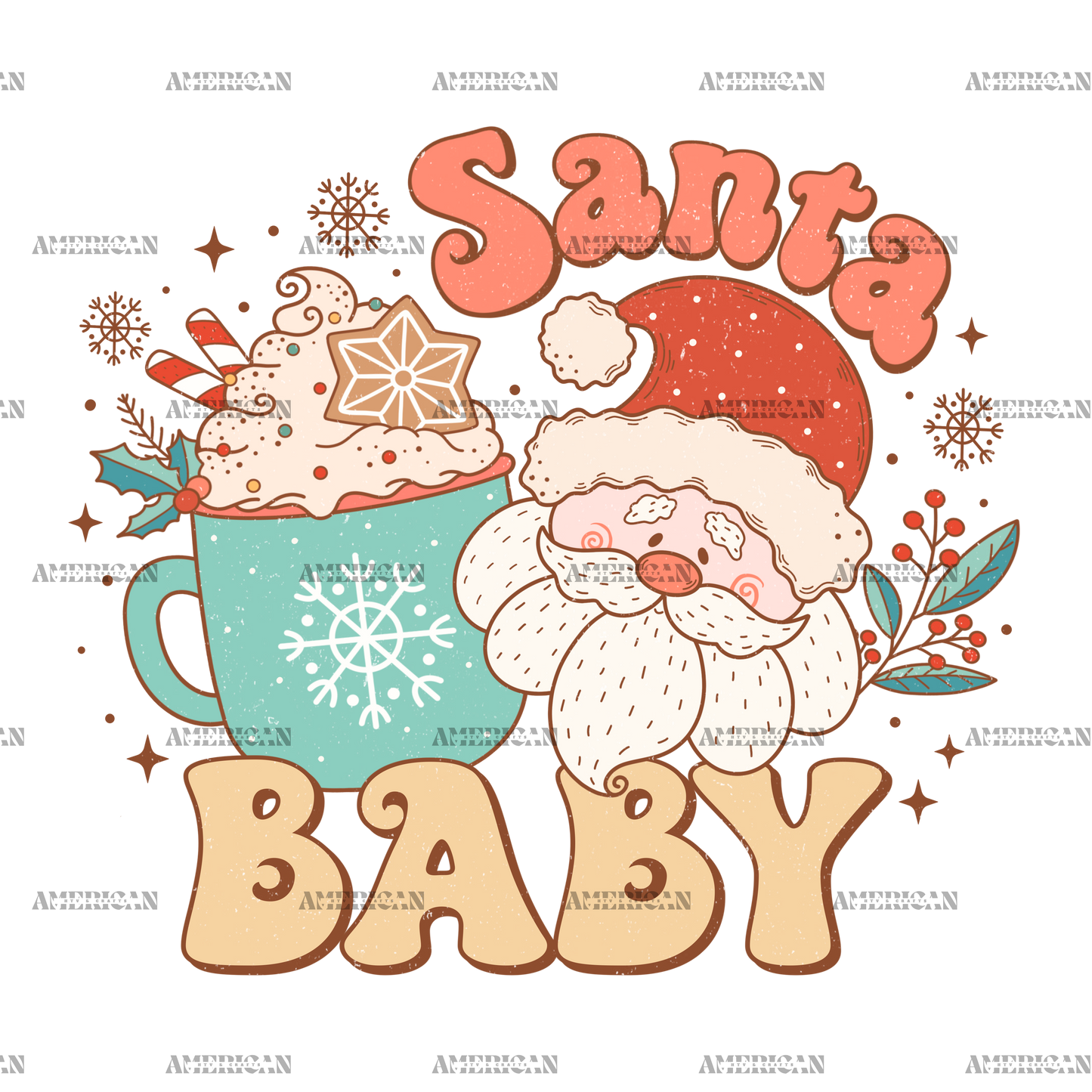 Santa-Baby-9 DTF Transfer
