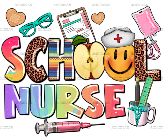 School Nurse DTF Transfer