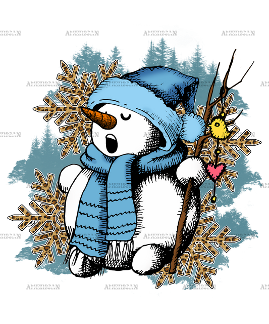 Snowman DTF Transfer