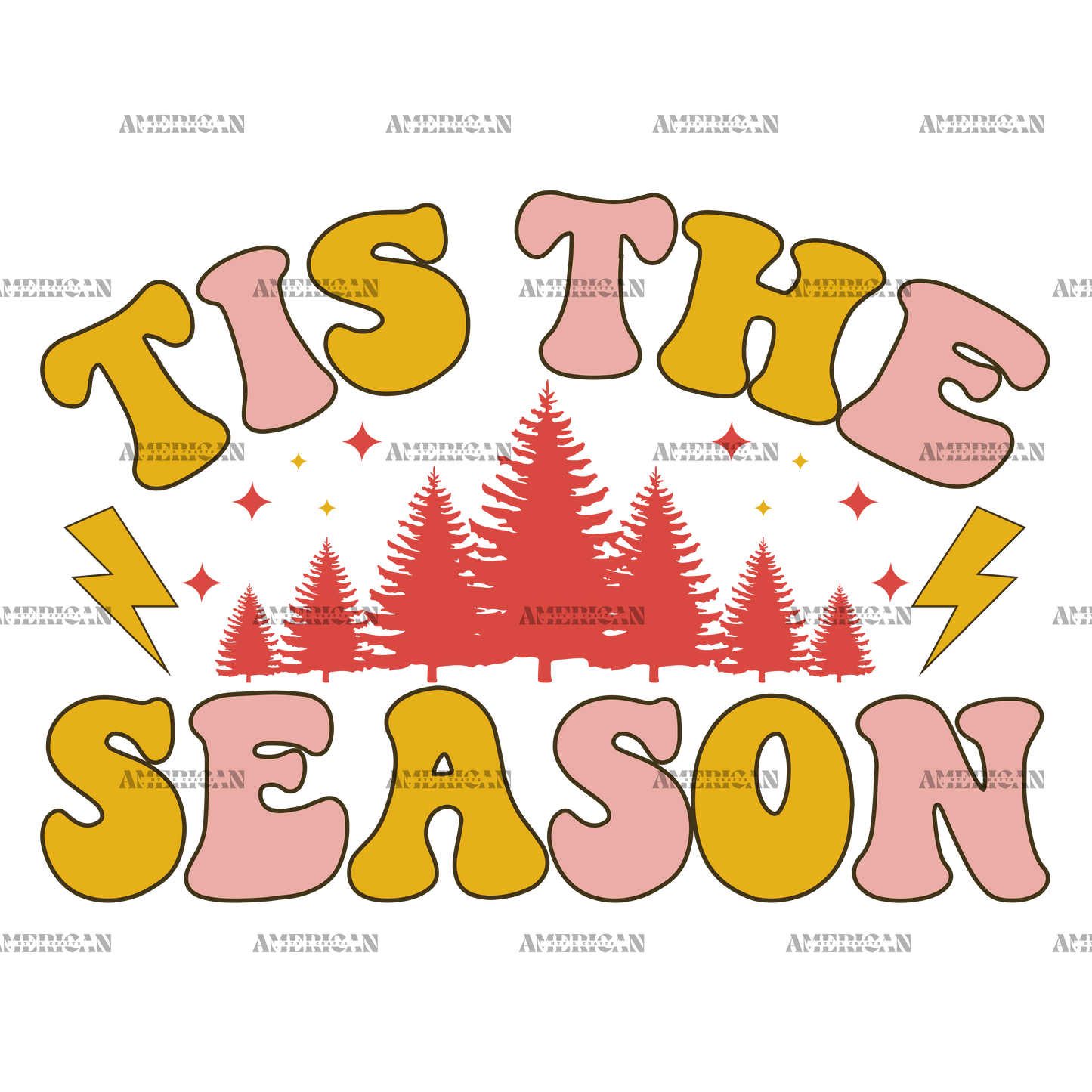Tis The Season Christmas-17 DTF Transfer