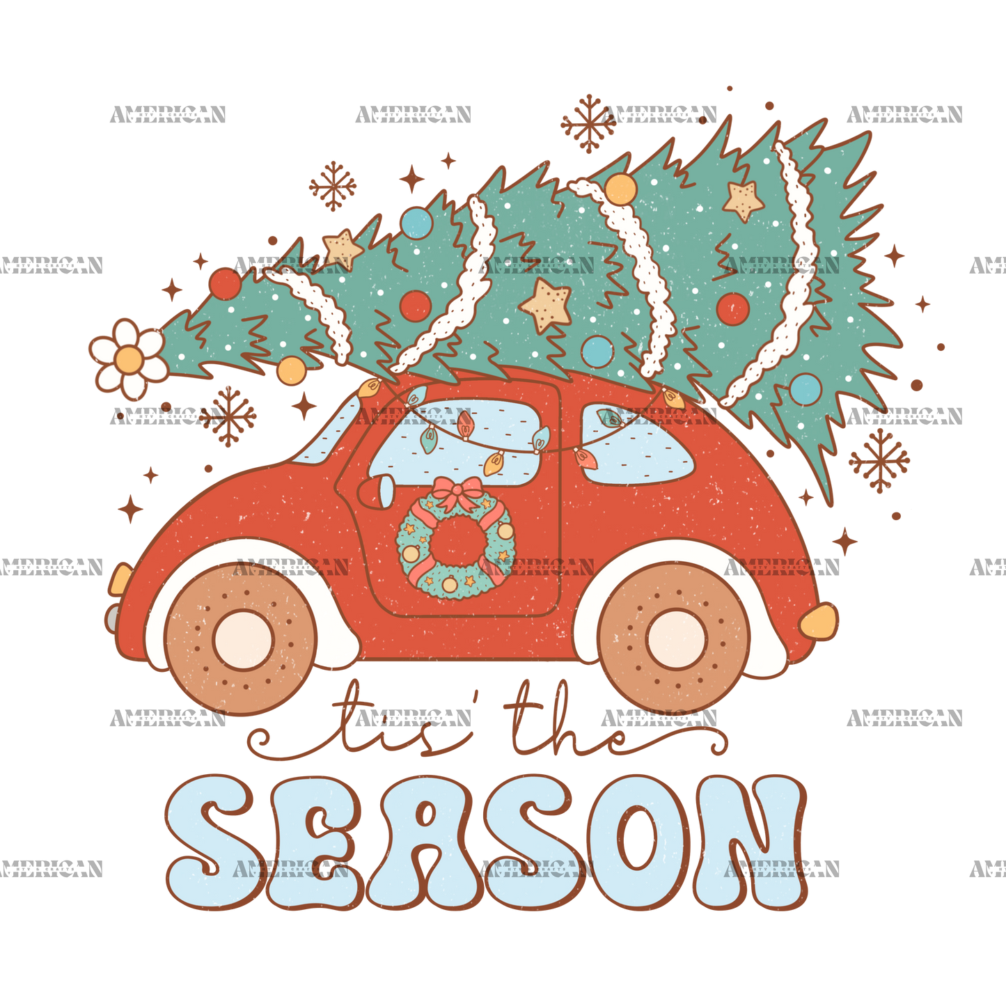 Tis The Season Christmas-25 DTF Transfer