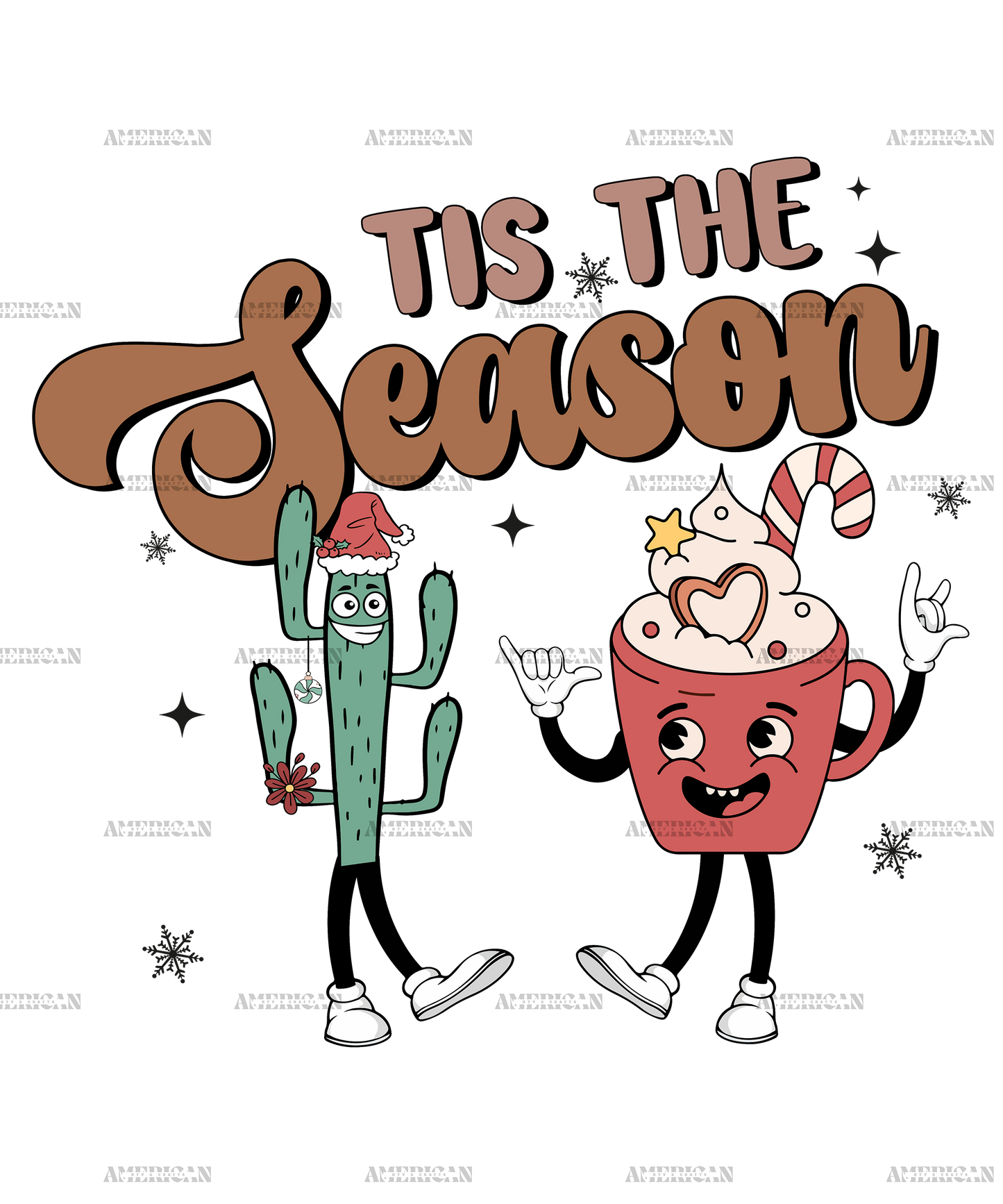 Tis The Season Christmas-4 DTF Transfer