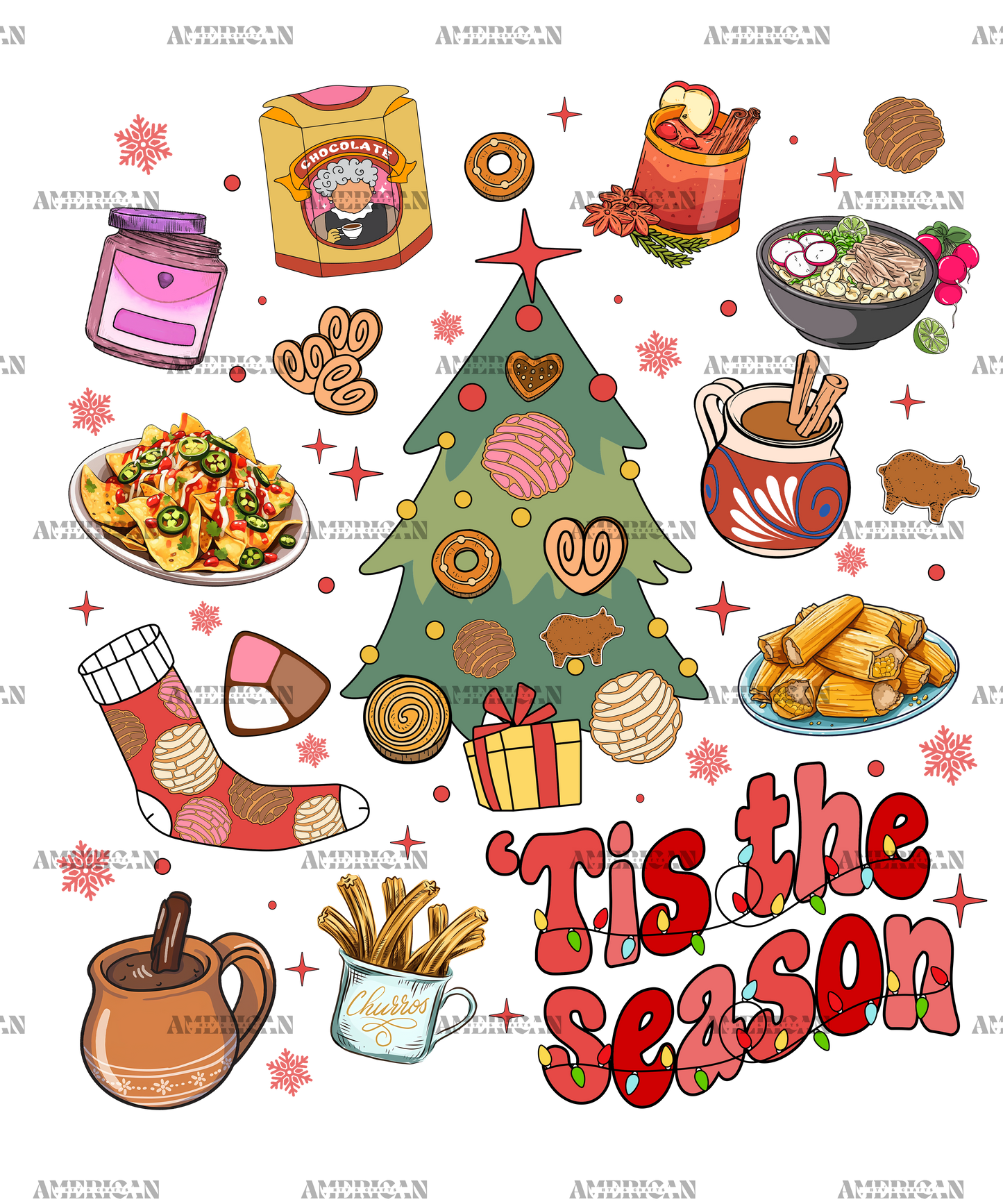 Tis The Season Christmas-7 DTF Transfer