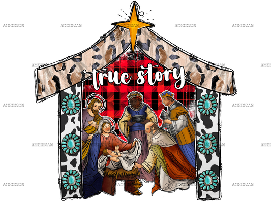 True Story Christmas DTF Transfer