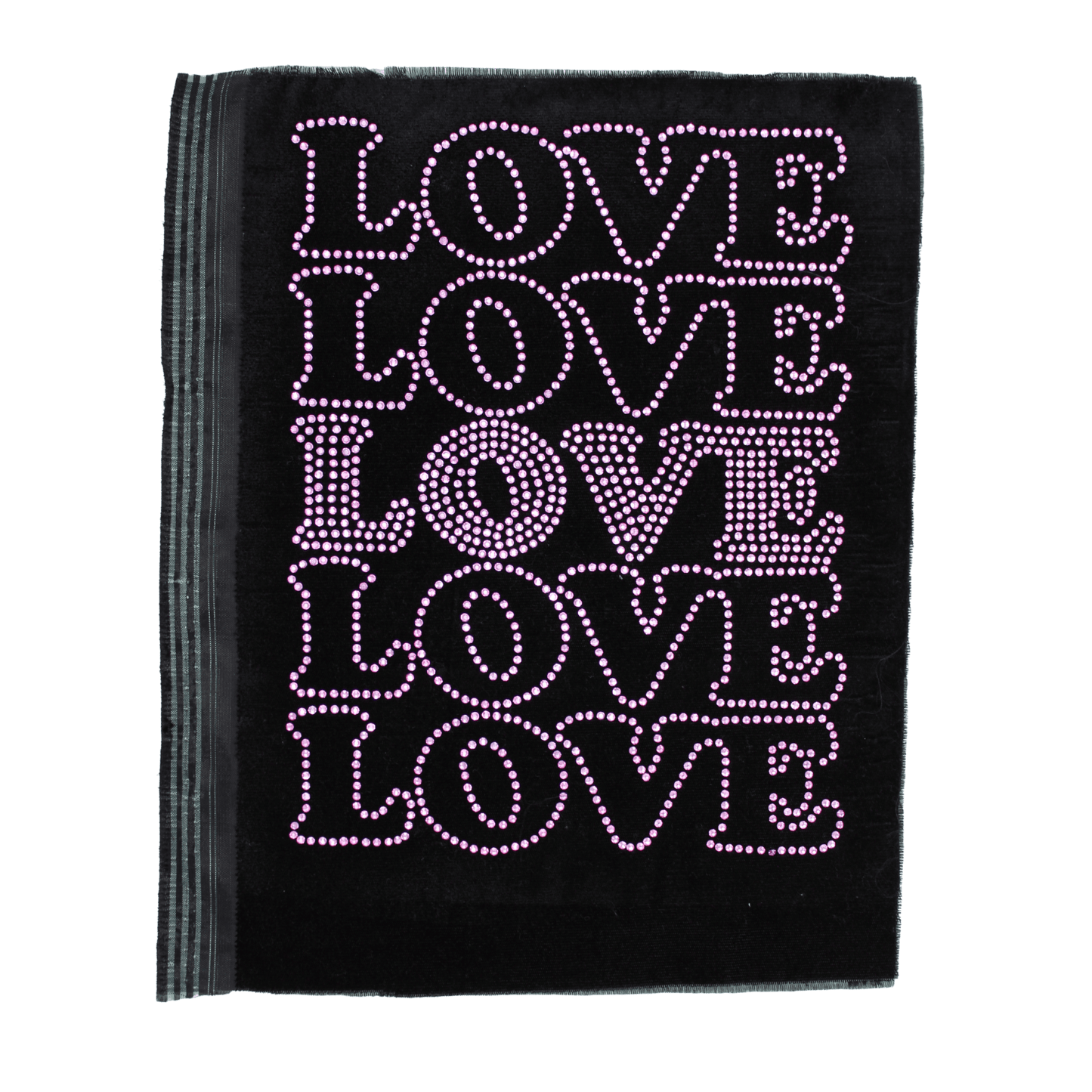 Pink Stacked Love Rhinestone DTF Transfer