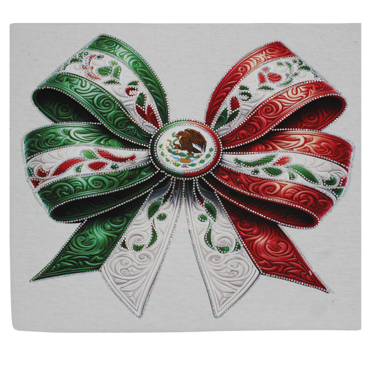 Viva Mexico Bow Bling Rhinestone DTF Transfer