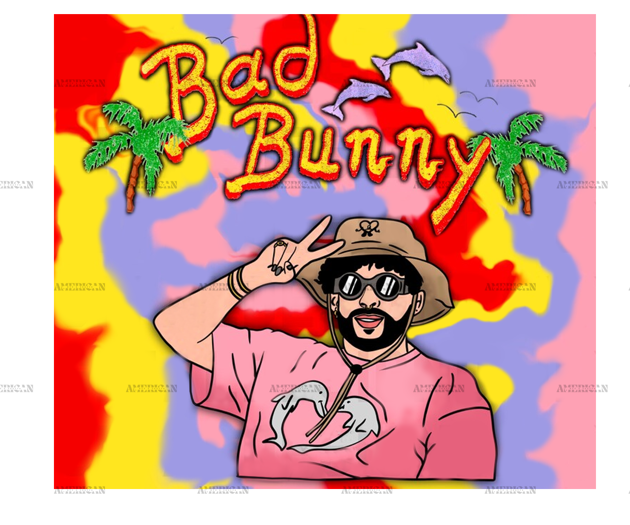 Bad Bunny Dtf Transfer