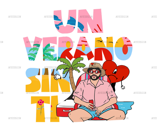Bad Bunny Un Verano Sin Ti 3 Dtf Transfer