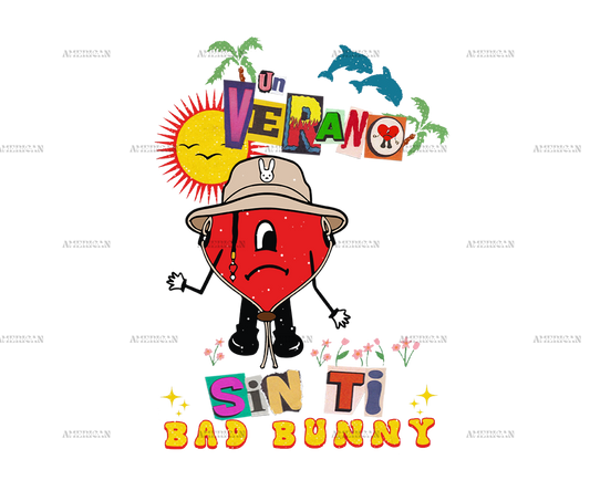 Bad Bunny Un Verano Sin Ti 4 Dtf Transfer