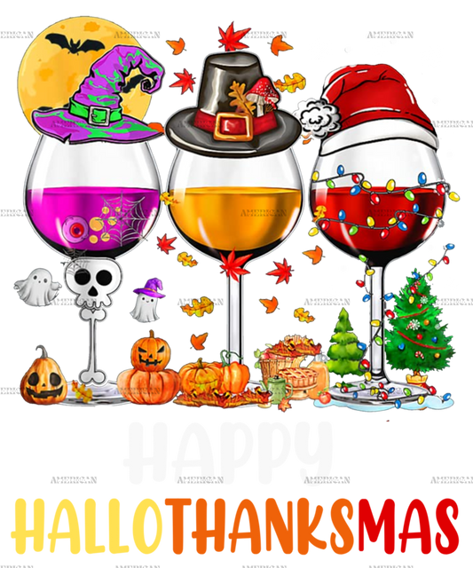 Hallothanksmas DTF Transfer