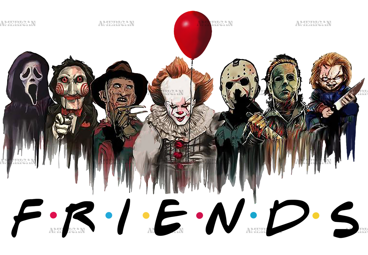 Halloween Friends DTF Transfer