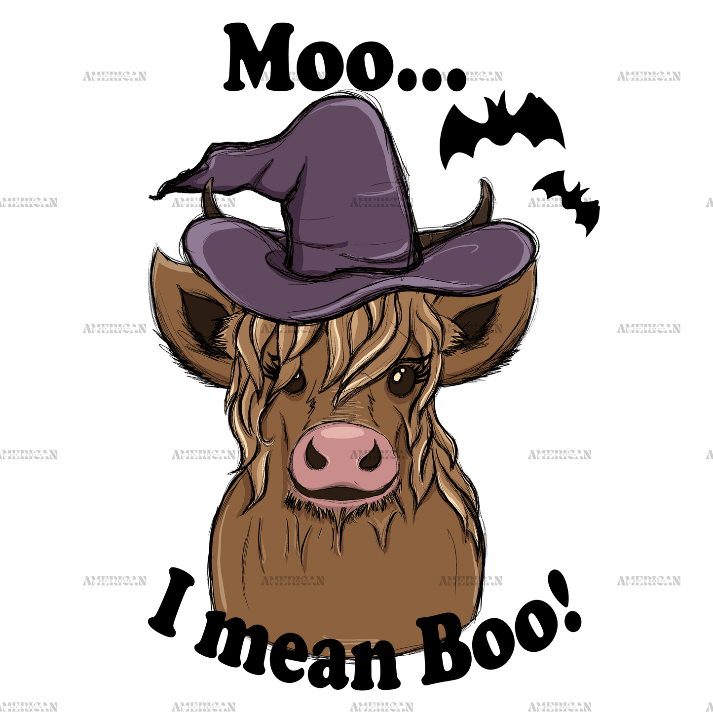 Moo I mean boo DTF Transfer