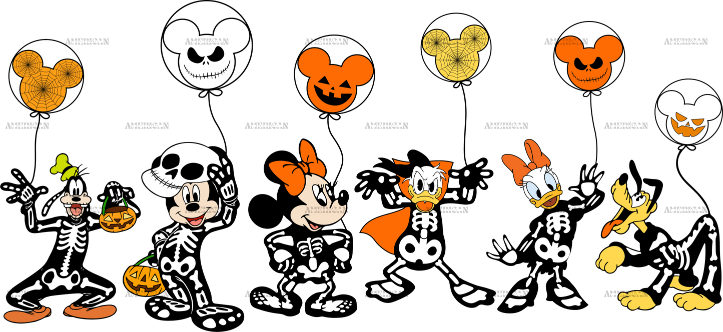 Skeleton Halloween Costume DTF Transfer